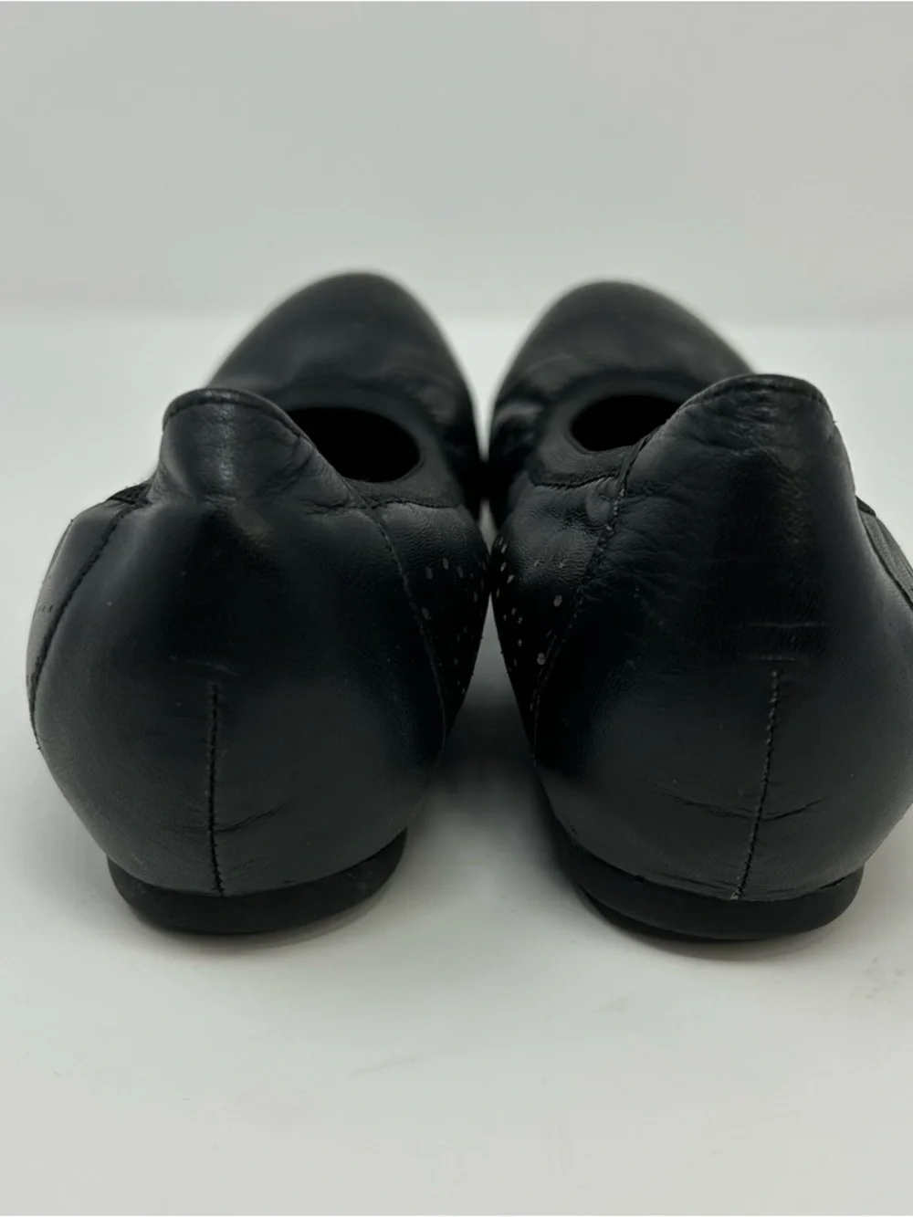 Munro American Womens Ballet Flats Black Metallic Dot Slip-On Comfort Size 9 M
